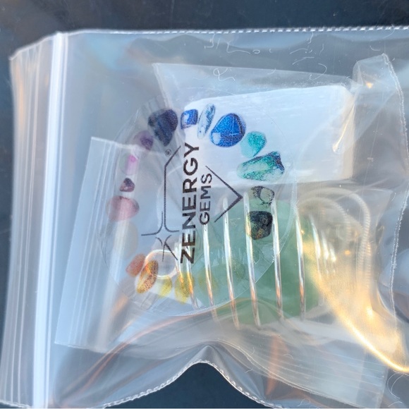 Aventurine Zenergy Gems Tumble Stone Crystal Pendant + 20" Stainless Steel Chain - Picture 9 of 17